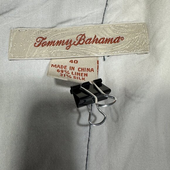 Tommy Bahama Shorts Mens 40 Gray Tan Plaid Linen Silk Pockets Flat Front - Picture 4 of 6